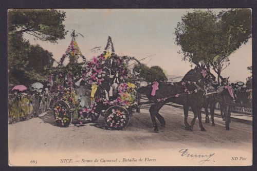 Nizza Nice Alpes Maritimes Frankreich Ansichtskarte Karneval Zürich Schweiz