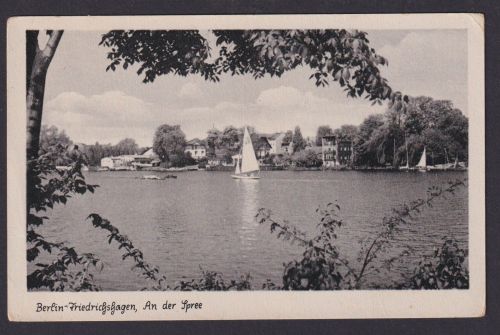 Berlin Friedrichshagen Spreeansicht Segelboote