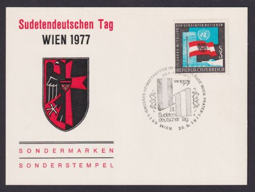 Wien Österreich Sudetendeutscher Tag 1977 Wappen Heimattreffen am Prater