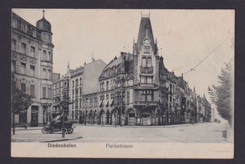 Ansichtskarte Feldpost Diedenhofen Frankreich Stempel Rekruten Depot Parkstrasse