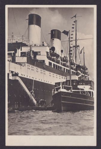 Hamburg Ansichtskarte Deutsches Reich Hafen Eibooten Lübeck S'chiffe Marine
