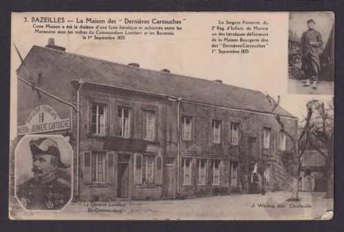 Ansichtskarte Bazeilles Frankreich Museum Dernieres Cartouces Feldpost