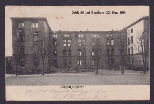 Saarburg Rheinland-Pfalz Ansichtskarte Feldpost Schlacht 20. Aug. 1914 Ulanen