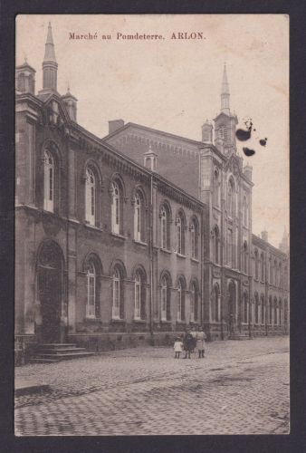 Arlon Feldpost Ansichtskarte Belgien Strassenansicht Hannover