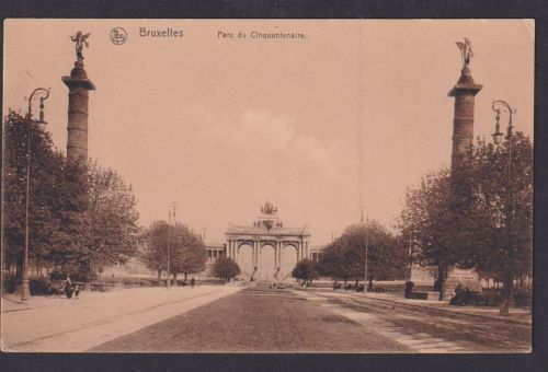 Bruxelles Ansichtskarte Feldpost Belgien Triumpbogen Hamburg I. Weltkrieg I. WK.