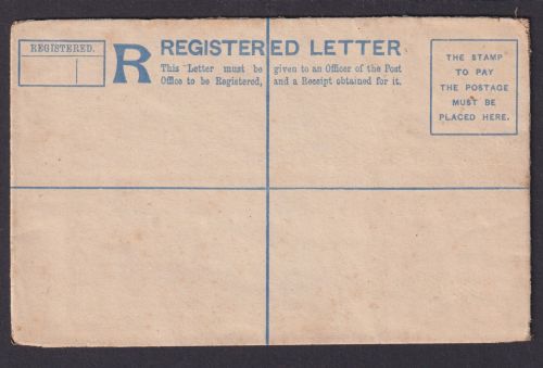 Queen Victoria Indien Einschreibe Ganzsache Registered Letter 2 A.