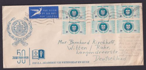 Luftpost Riversdale Süd Afrika Block Witten Ruhr Akademie Wissenschaft + Künste