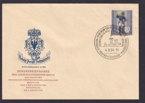 Berlin Brief 120 Postwertzeichen Ausstellung Postillon Preußen FDC Kat.Wert 60,-