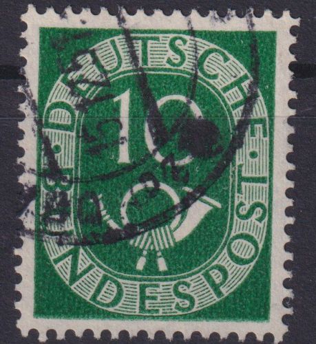Bundesrepublik Plattenfehler 128 II Posthorn 10 Pf. Kat.-Wert 100,00 Bund BRD