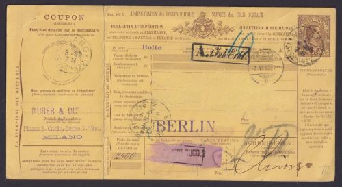 Frachtpapier ab Murer & Duruni Mailand Italien n. Berlin mit K2 Güterverwaltung