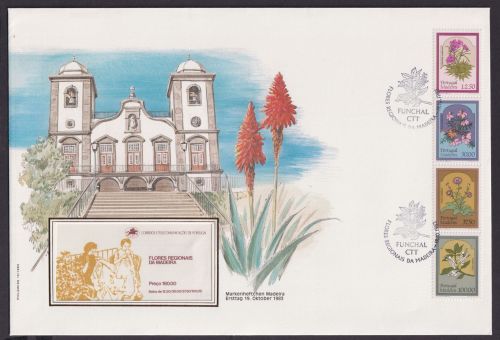 Madeira Portugal Markenheftchen Brtief Zusammendruck Heftchenblatt Bauwerk