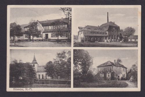 Büssow ab Breitenstein Ansichtskarte Deutsches Reich n. Mollhagen AK