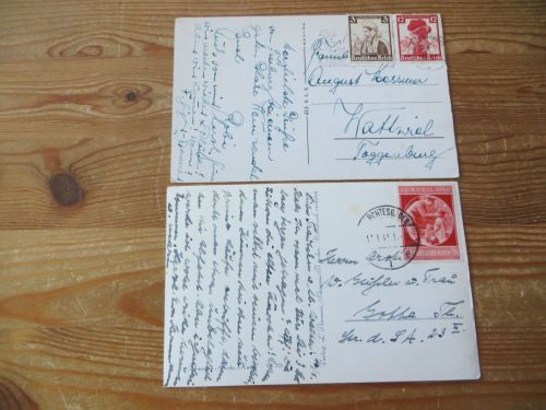 D. Reich Bund Lot v. 34 Briefen & Ganzsachen Chicagofahrt + Schwarzauf sind Fake