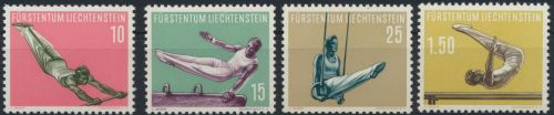 Liechtenstein 353-356 Sport IV. Ausgabe 1957 Luxus postfrisch MNH KatWert 60,00