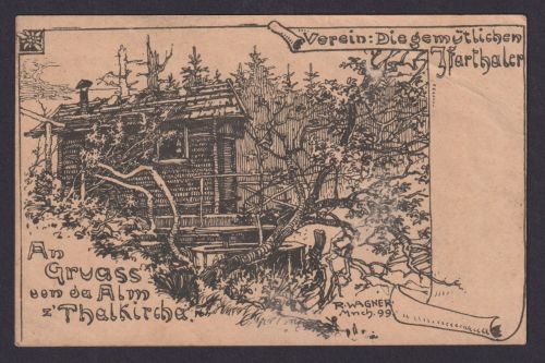 Deutsches Reich Thalkirchen Alm Verein Die gemütlichen Isarthaler tolle Künstler