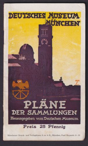 Ludwig Hohlwein selt Künstler Heft München Deutsches Museum Pläne der Sammlungen