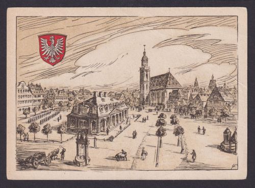 All. Besetzung Künstler Ansichtskarte Frankfurt Main Weenzen Jahrhundertfeier