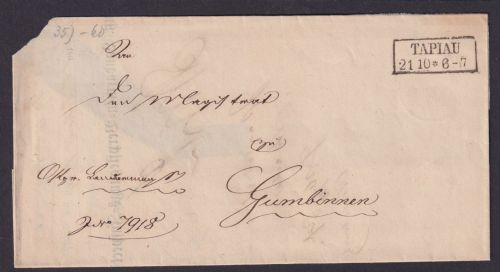 Altdeutschland Tapiau Gumbinnen Ostpreussen Landarmen Verpflegungs Inspection