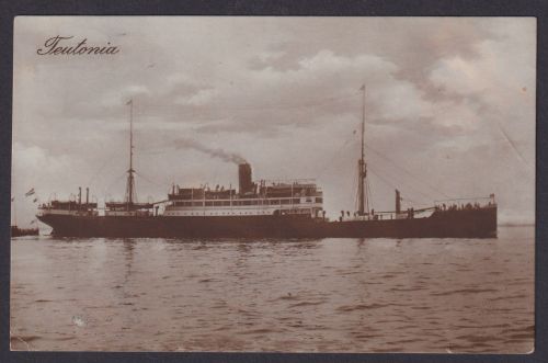 Ansichtskarte Hamburg Schwarzenberg Voralberg Österreich Frachter Teutonia