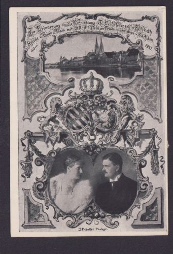 Ansichtskarte Regensburg Adeligen Hochzeit Prinzessin Elisabeth Thurn & Taxis
