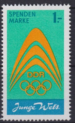 DDR Spendenmarke Sport Olympia Junge Welt Luxus postfrisch MNH 1971 Kat.-W 18,00