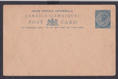 Jamaica Ganzsache Queen Victoria von Großbritannien Kolonien