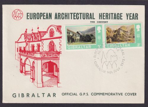 Gibaltrar Brief European Architectual Hertiage Year architektonisches Erbe