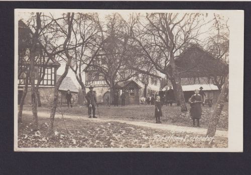 Ansichtskarte Forsthaus Eschenhof ab Augsburg Bayern nach Hof Sachsen