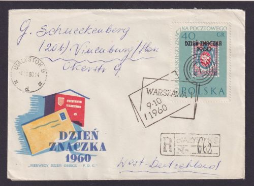 Warszawa Warschau Polen R Brief Vinenburg Sport Zusammendruck u.a.