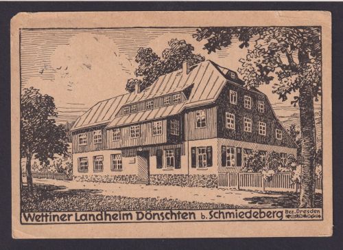 Ansichtskarte Schmiedeberg Mecklenburg Vorpommern Wettiner Landheim Dönschten