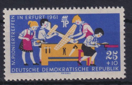 DDR 829 Pioniertreffen Wasserzeichen Y Luxus postfrisch MNH Kat.-Wert 35,00