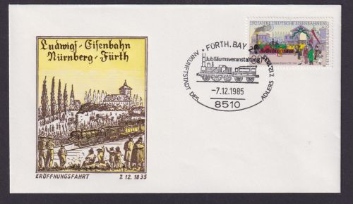 Bund Fürth Eröffnungsfahrt Ludwigs Eisenbahn Nürnberg Fürth