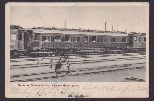 Ansichtskarte Deutsches Reich Hamburg Deutsche Eisenbahn Speisewagen Dortmund