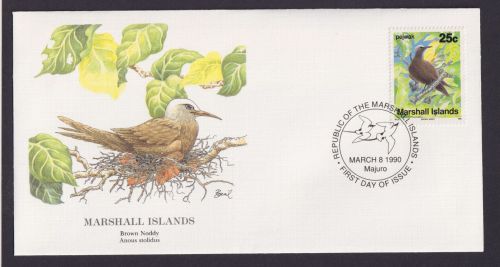 Marshall Islands Ozeanien Fauna Tiere Brauner Noddy schöner Künstler Brief