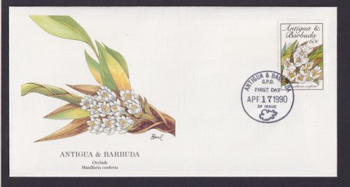 Antigua & Barbuda Kleine Antillen Flora Pflazen Orchideen schöner Künstler Brief