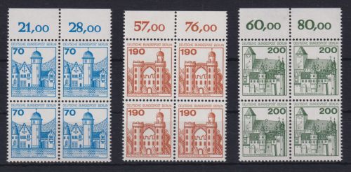 Berlin Burgen & Schlösser gutes Mehrfach Lot Paare + 5er Streifen etc. Luxus