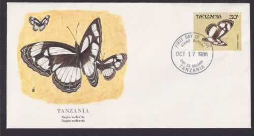 Tanzania Tansania Ostafrika Fauna Gleiter Segler Schmetterling schöner Künstler Brief