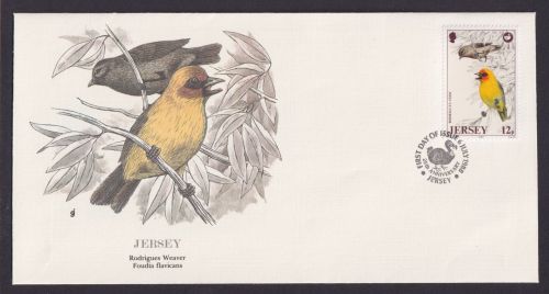 Jersey Kanalinsel Fauna Vögel schöner Künstler Brief
