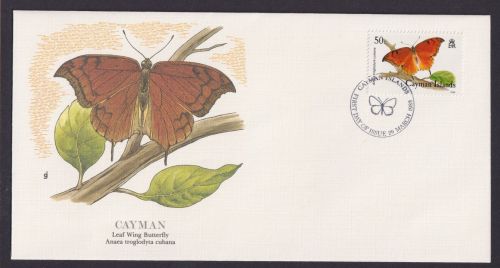 Cayman Britisches Überseegebiet Fauna Schmetterling Blattflügel Künstler Brief