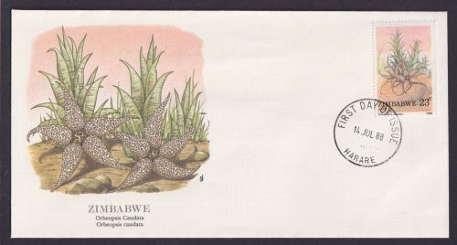 Zimbabwe Afrika Flora schöner Künstler Brief