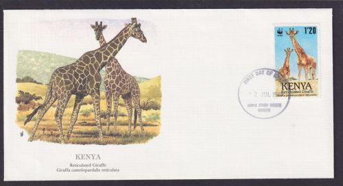 Kenia Ostafrika Fauna Giraffen Schöner Künstler Brief