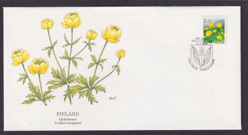Finnland Flora Pflanze Trollblume schöner Künstler Brief