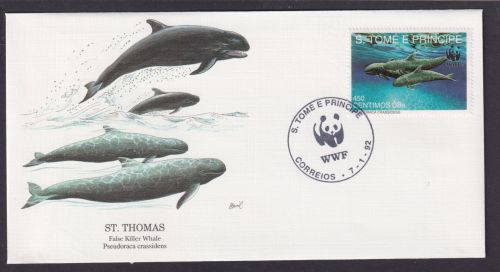 St. Thomas Amerikanische Jungferninseln Fauna Schwertwal schöner Künstler Brief