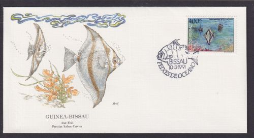 Guinea Bissau Westafrika Fauna Fische Axe schöner Künstler Brief