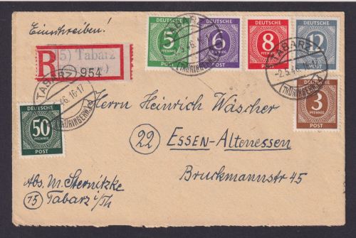 All. Besetzung R Brief Not R-Zettel Tabarz MIF Essen Altenesssen NRW