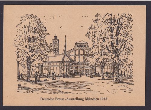 All. Besetzung EF Stephan UPU inter. München SST Deutsche Presseausstellung auf