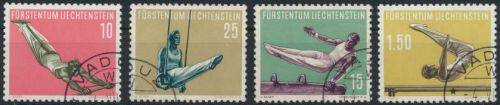Liechtenstein 353-356 Sport IV Luxus gestempelt Kat.-Wert 60,00