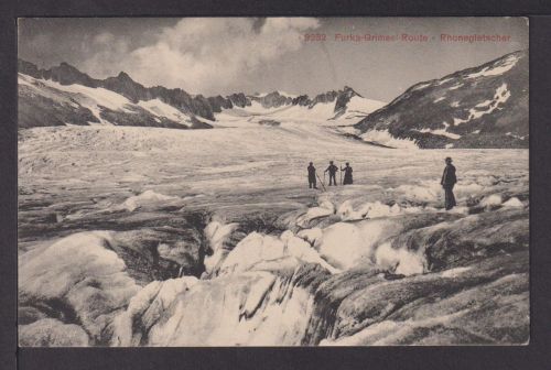 Ansichtskarte Furka Grimsel Route Rhonegletscher Schweiz