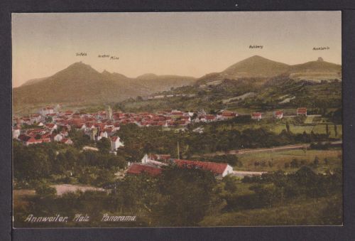 Ansichtskarte Annweiler RP Rheinland Pfalz Panorama 1929 Mutterstadt