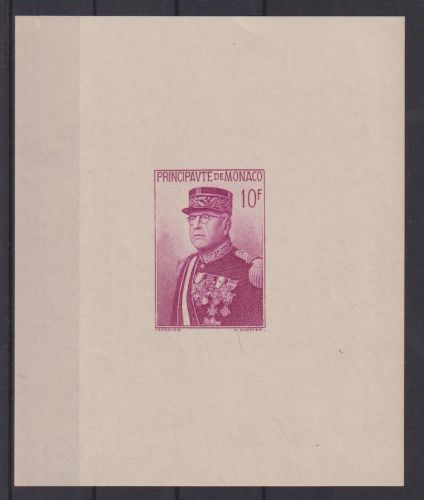 Monaco Block 1 Fürst Louis Nationalfeiertag postfrisch Ausgabe 1938 Kat. 140,00
